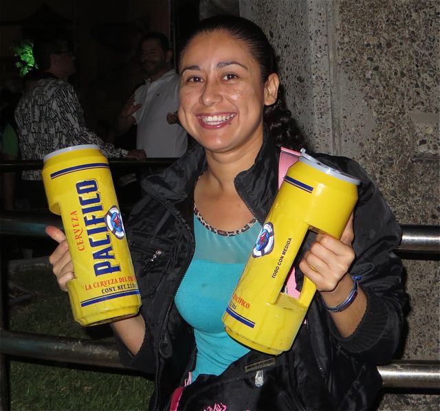 Some more than others. Talk about a large size cerveza!