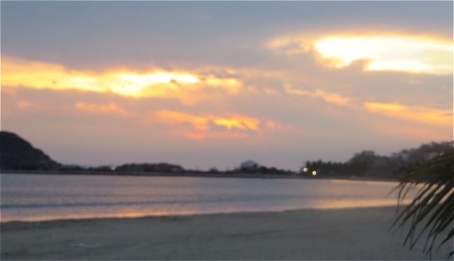 I managed to get this quick snap of the sunset.