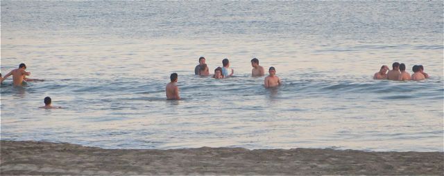 The ocean is warming up and more and more people are enjoying it on a daily basis.