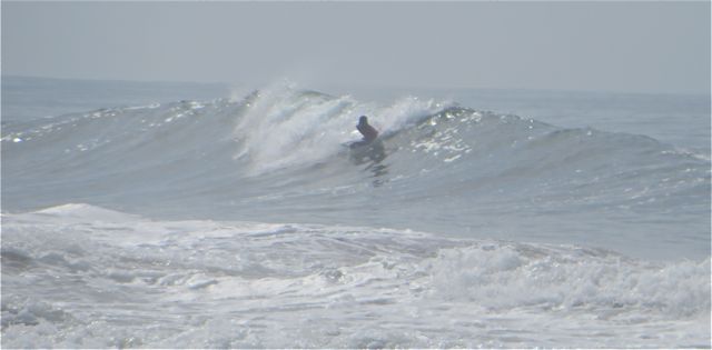 But there are several surfers out there as well.