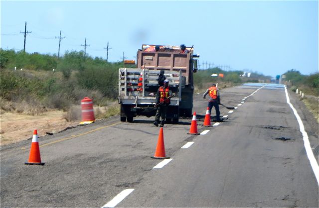 Pot holes are being filled left and right with traffic expected to smooth things out.