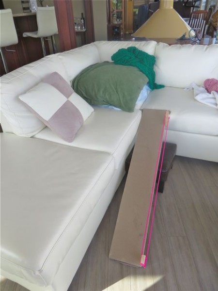 There is also a ramp going up to our bed and hers it the 4th, up to the sofa where they like to sit on that pile of pillows and blankets. Just a tad spoilt I think.