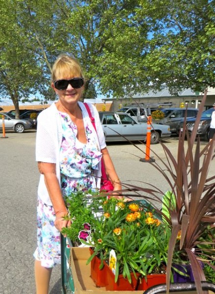 We did get to a nursery late in the afternoon to pick up our bedding plants. No date yet to plant them.