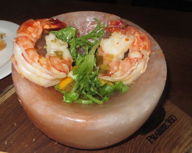 Colin and I added a shrimp appetizer to our meal.