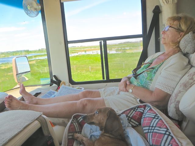 I kept dozing off but this was a planned nap. We are not used to traveling such long days and then visiting.