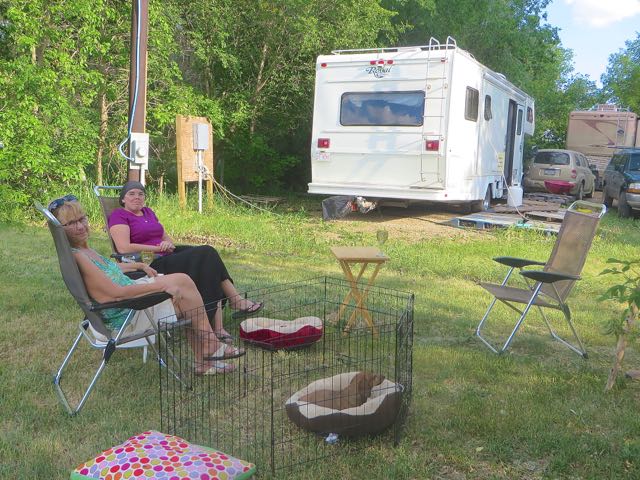 Finally time for some relaxation and vino. A quiet rural setting with lots of birdsong.