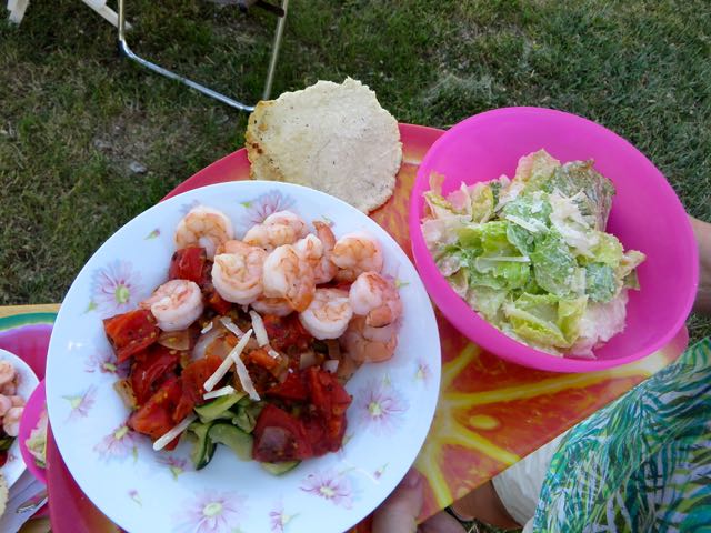 Rae had prepared a lovely dinner for us complete with homemade corn tortillas. I provided the salad.