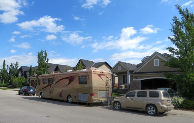 Parked in front of Gloria & Bill's lovely home.