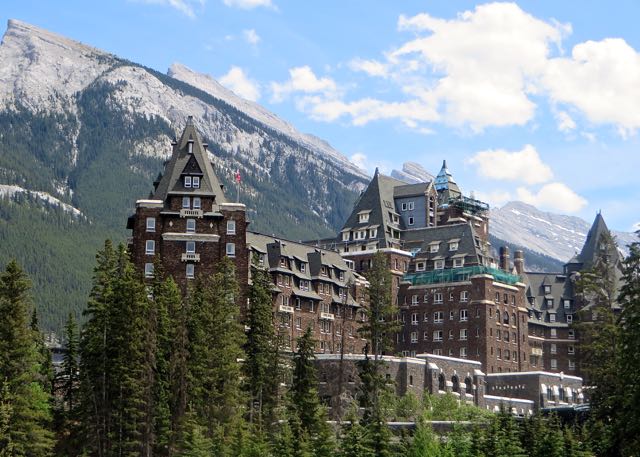 The world famous Banff Springs Hotel still stands.