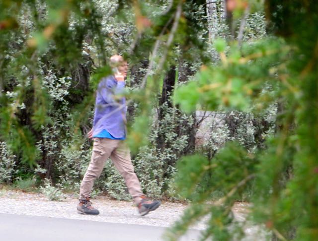 At least we aren't lost like this follow. I had noticed him about an hour ago walking around, looking about and talking on his cell. Is he lost?
