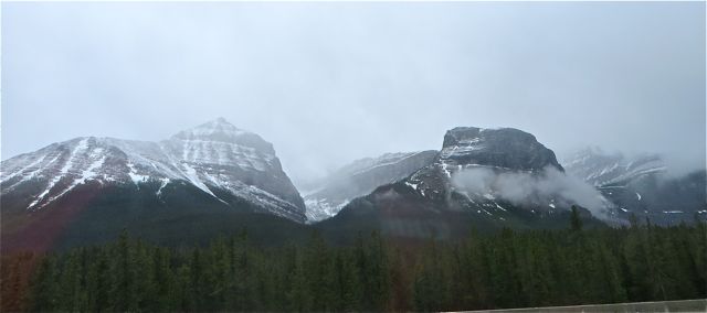 I wasn't long before the forecasted clouds and rain headed in.