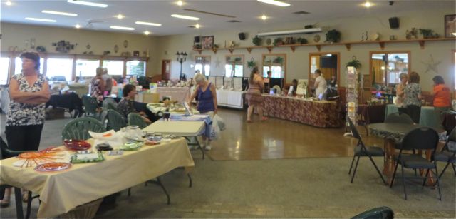 In addition to the individual sites participating in the garage sale someone had arranged for various individuals to come into the rec centre to sell their wares. There were kids books toys, jewellery, essential oil, glasswork and tons of other displays.