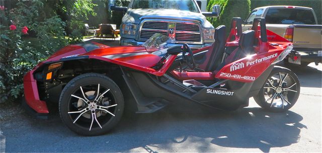 We think this is the only one in Kelowna. Don't know what it's called but it is expensive and only has 3 wheels. Colin saw one just like it in Culiacan last March.