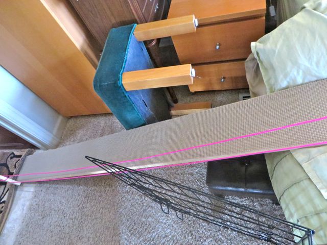 This is the ramp up to our bed where Carmeh prefers to spend the majority of her day. Form here she can see down the street and watch any activity.