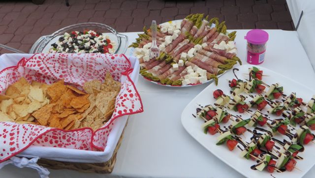 turns out there was more than enough food and my appies were shared by all before the formal meal.