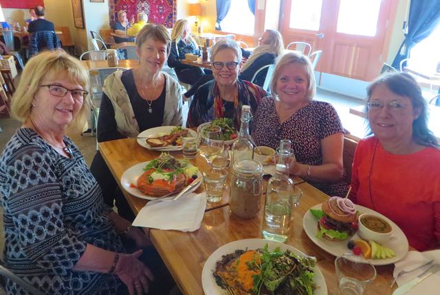 It was an inspiring two hours of chit chat catching up who has retired, who is getting a knee replaced Friday, who is flying to Belgium on Saturday and so on.