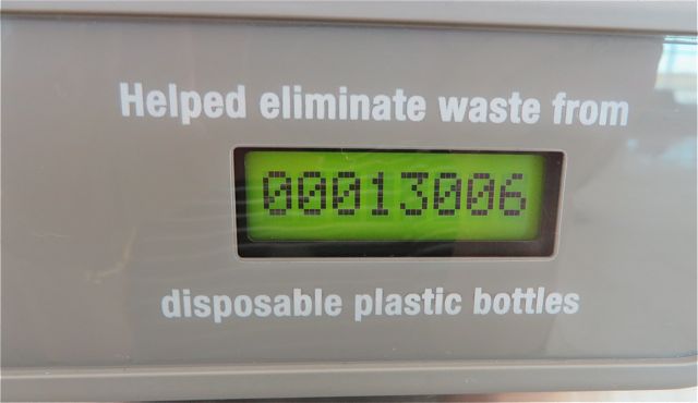 So I became a statistic. I wonder in how long this number was reached. I did see one other person use the machine.