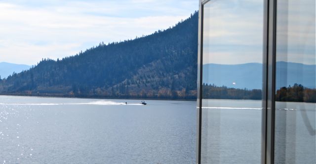Each day that the sun shines there are one or two water skiers out on the lake.