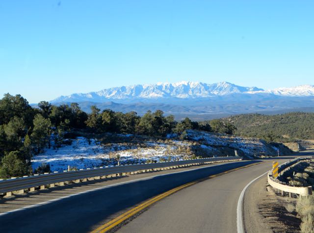 It took a while to defrost the windshield before we left in the morning but the view was worth it.