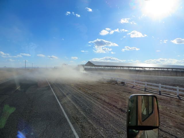 We were hoping to avoid more dust.