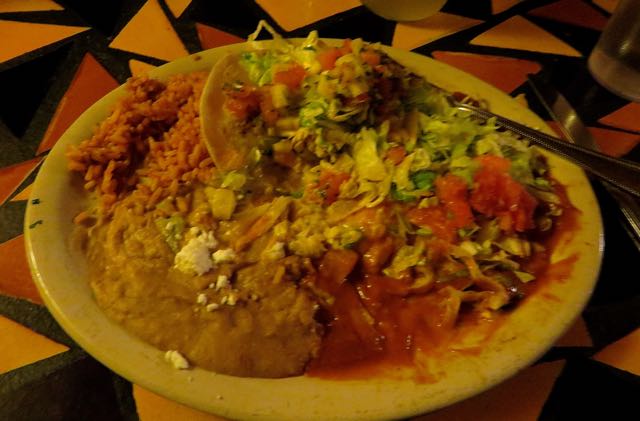 But first it was time for a very tasty Mexican dinner out.