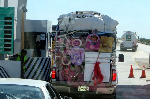 Another truck coming in loaded with goodies.