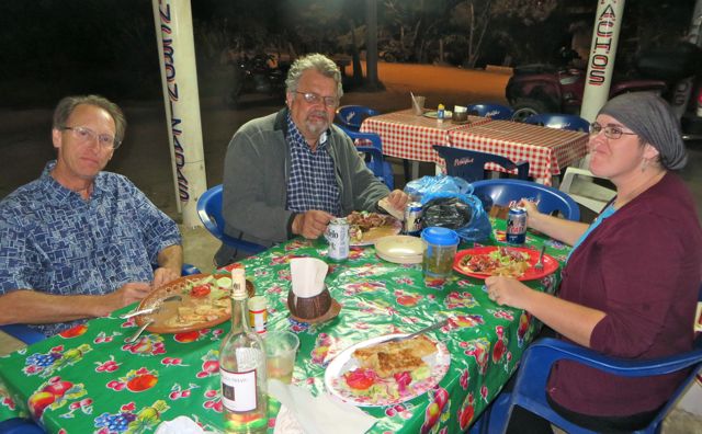 We were off down the road to greet Mike of Abuelo Loco