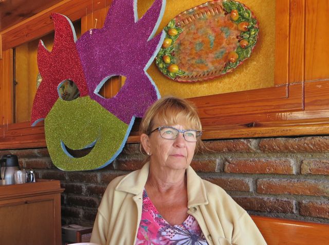Even Panchos is ready for Carnival as is the rest of Mazatlan. Take note of my heavy fleece jacket.