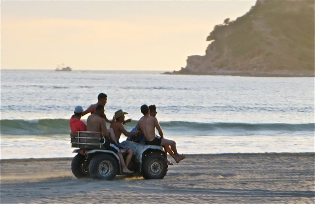 Six guys on an ATV!