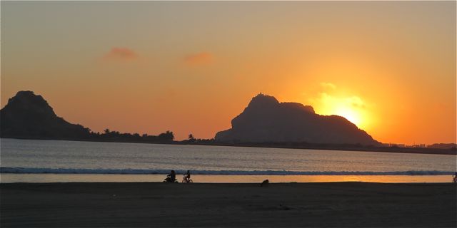Taken sometime either last Monday or Tuesday, the sun is certainly on the move. Used to set in that low area to the left.