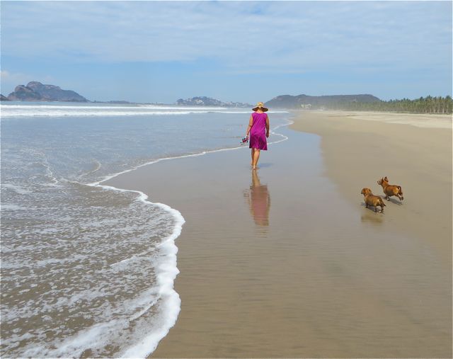 Our final beach walk this morning.