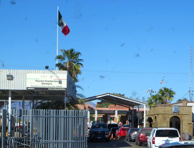 Almost out of Mexico. Our arrival in the US was easy with just a few agricultural questions.