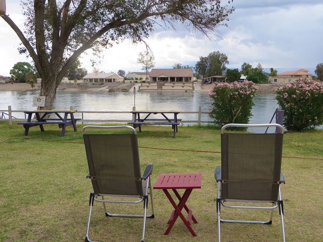 We still sat outside off and on Friday between the showers.