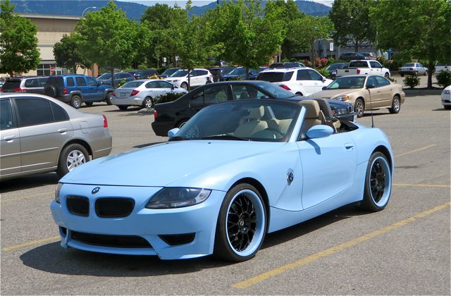 Guess what I saw in the Walmart parking lot? Cool custom BMW.