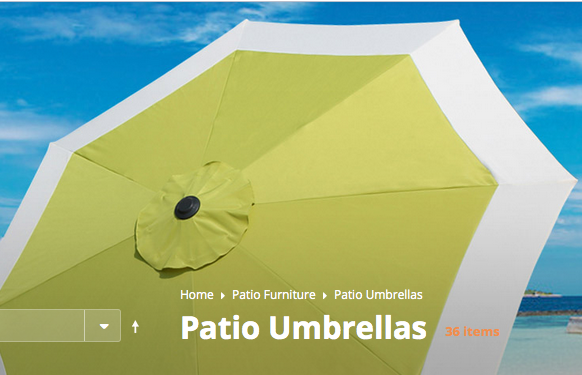 This is an online photo of the new patio umbrellas. Sadly since we got them it has been too windy and cold to put them out not to mention the rain.