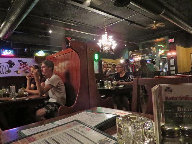 Neither of us were ready to head home to instead drove to the heart of Bernard Street, parked and strolled around looking for a late snack. We stopped in at Kelly O'brians.