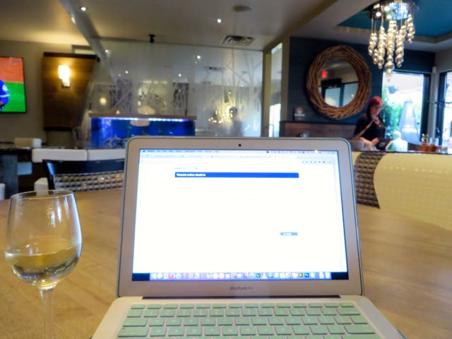 I got back to the hotle for the last 30 minutes of the happy hour.