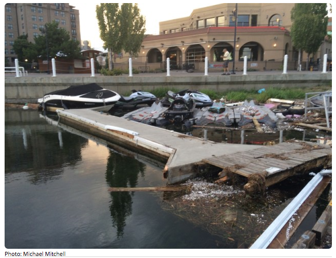 Crushed jet skies.