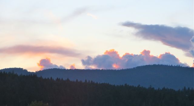 A Charlie Brown sunset, not perfect but still pretty special.