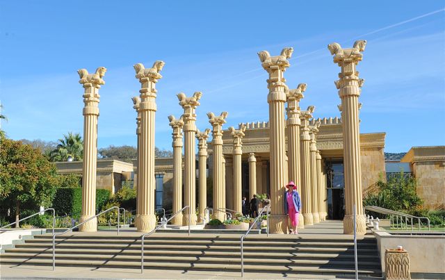 This is the Darioush Winery, on the Silverado Trail. Simply stunning.