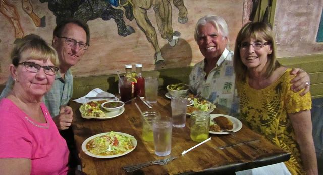 They picke us u[ wnad we went to a wondeful restaurant in TUbac