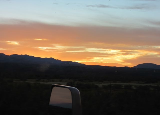 The sunrise got our day off to a great start.