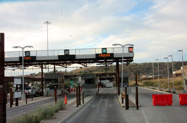 We crossed at Nogales, specifically the Mariposa crossing which it exit 4 off of I19.