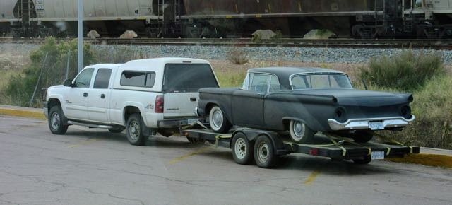 This old car was being imported. A gift for someone?