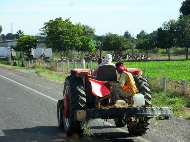 Always keep watch for slow tractors on the highway.