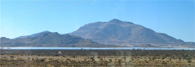 Just down the road road a sea of water.....no, actually a see of solar panels.