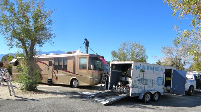 This was the perfect place to have the RV washed. Colin will wash and wax it once again before we leaver Mexico, likely in February.