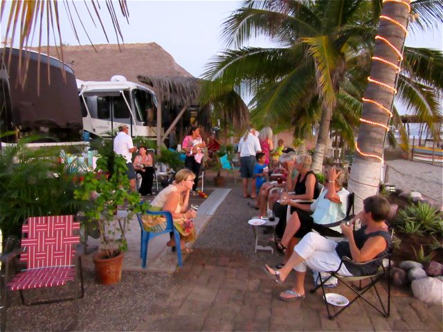 A few days later the RV Park ( both # 1 & #2 ) heald a baby shower at RV1 For Rene and Veronica.