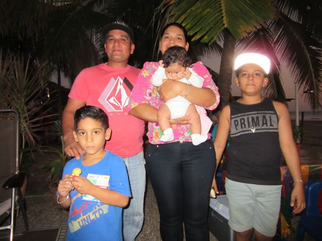 Veronica and Rene and their three sons.