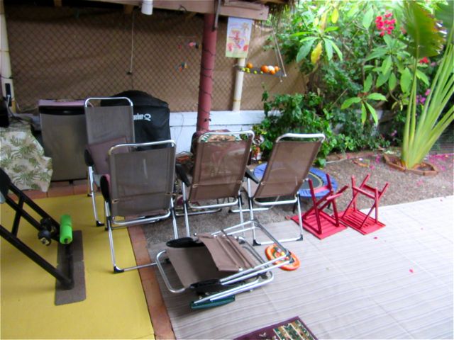 I was surprised when awoke to see the mess.